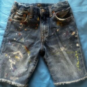 Boys Polo Paint Splatter Short
